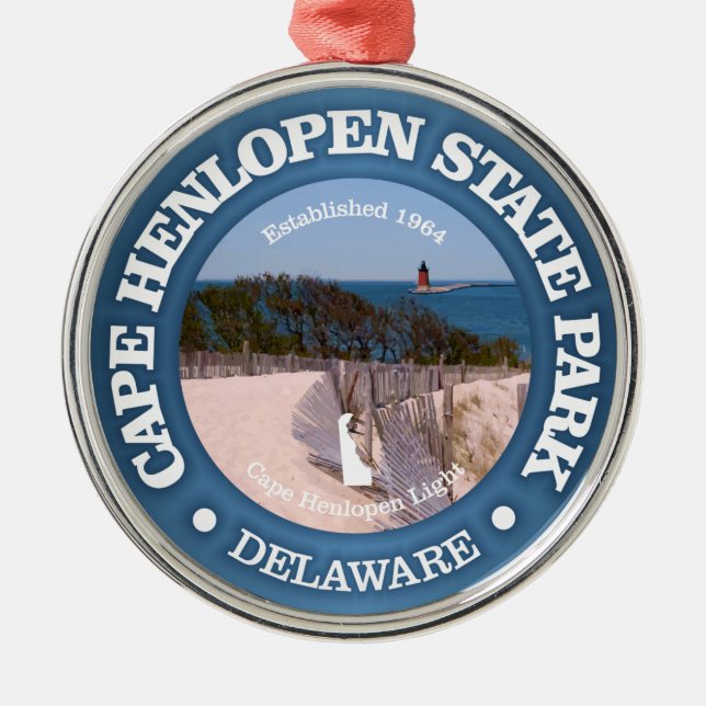 Cape Henlopen SP Ornament Aus Metall (Vorne)