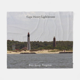 Cape Henry Leuchttürme-Decke Fleecedecke
