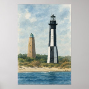 Cape Henry Leuchttürme Poster