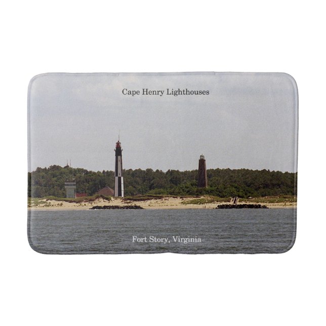 Cape Henry Lighthouses bathmat Badematte (Vorderseite)