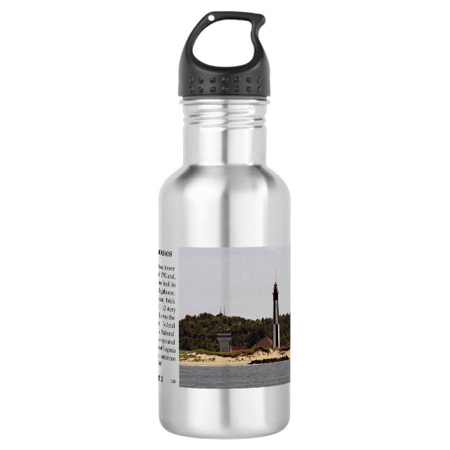 Cape Henry Lighthouses Geschichte Wasserflasche (Vorderseite)