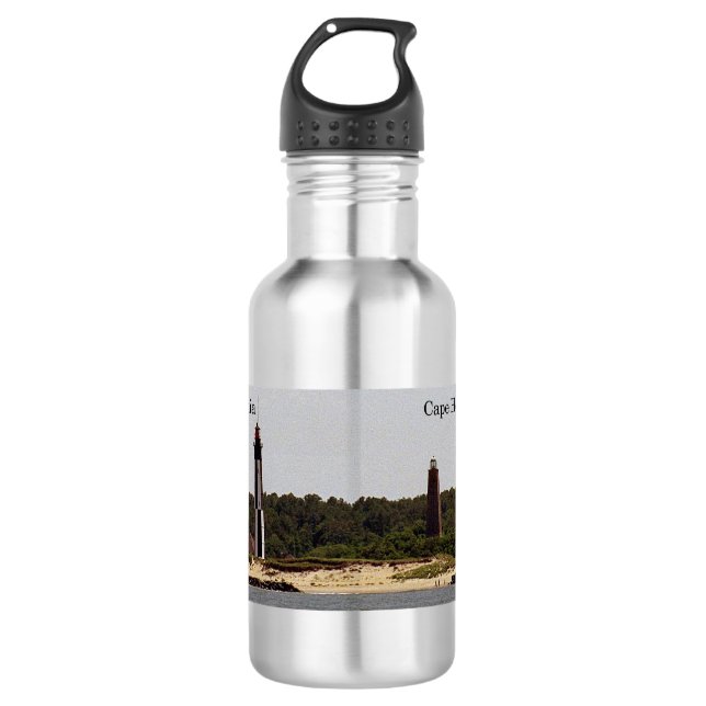 Cape Henry Lighthouses Wasserflasche (Vorderseite)
