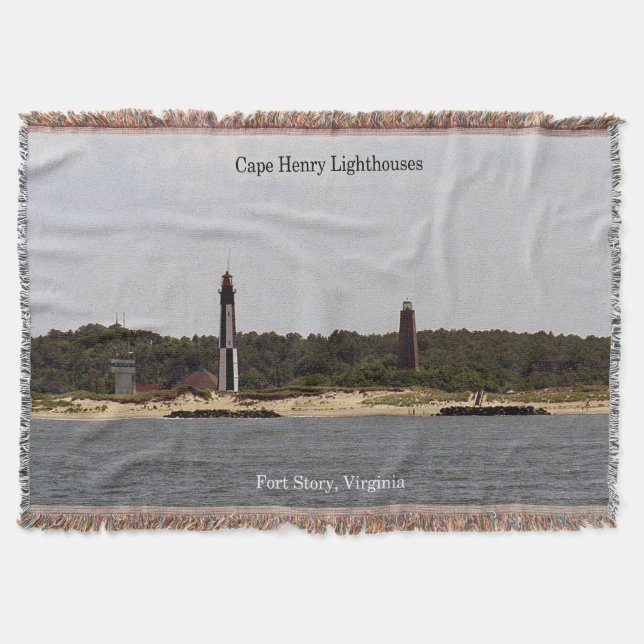 Cape Henry Lighthouses werfen Decken (Vorderseite)