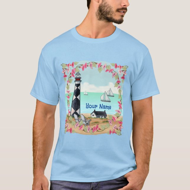 Cape Lookout Lighthouse T - Shirt (Vorderseite)