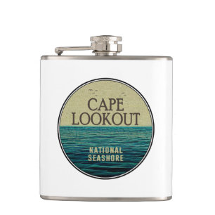 Cape Lookout National Seashore Ozeanvögel Flachmann