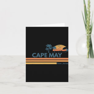 Cape May Beach New Jersey Sommer Palme Männer Frau Karte