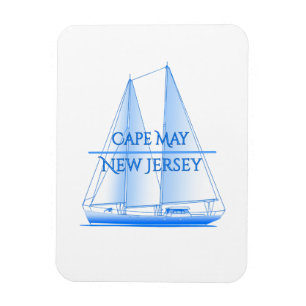 Cape May Coastal Nautical Sailing Magnet