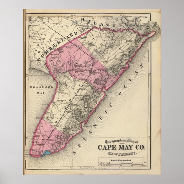 Cape May Landkreis, NJ Poster (Vorne)