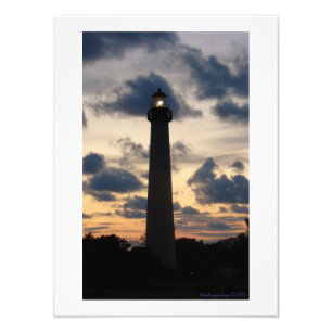 Cape May Leuchtturm am Sonnenuntergang Fotodruck