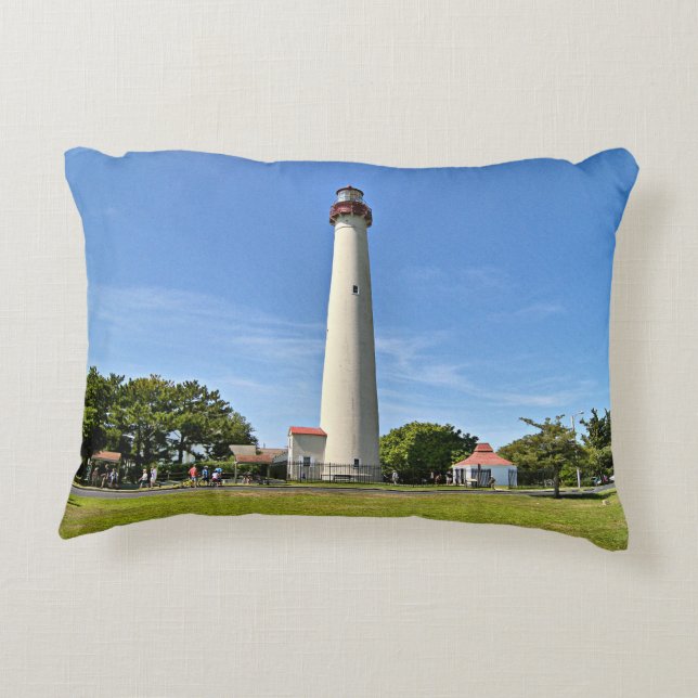 Cape May Leuchtturm, New-Jersey Akzent-Kissen Dekokissen (Rückseite)