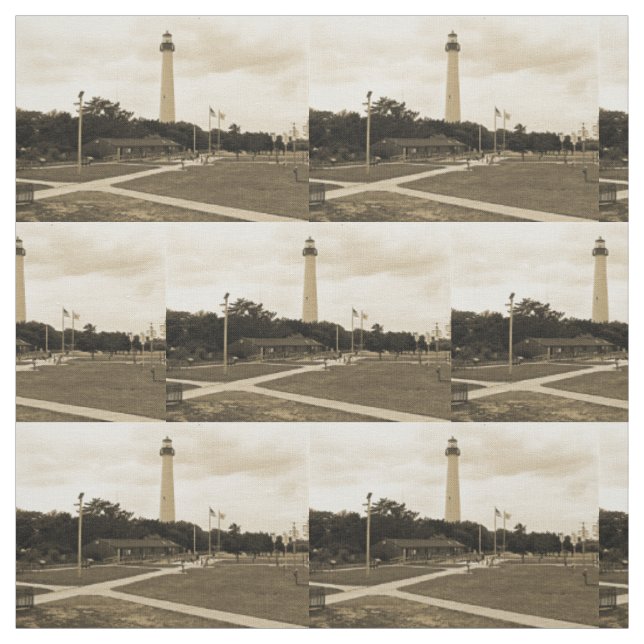 Cape May Leuchtturm Stoff (Muster)