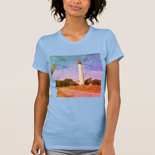 Cape May Lighthouse Canvas Print T-Shirt (Vorderseite)