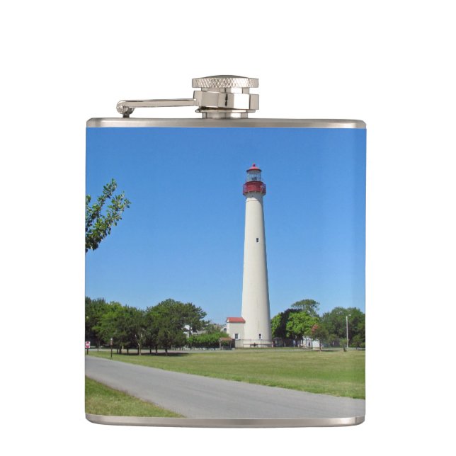 Cape May Lighthouse Flachmann (Vorderseite)