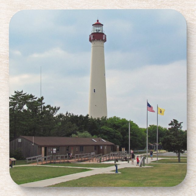 Cape May Lighthouse Getränkeuntersetzer (Vorderseite)