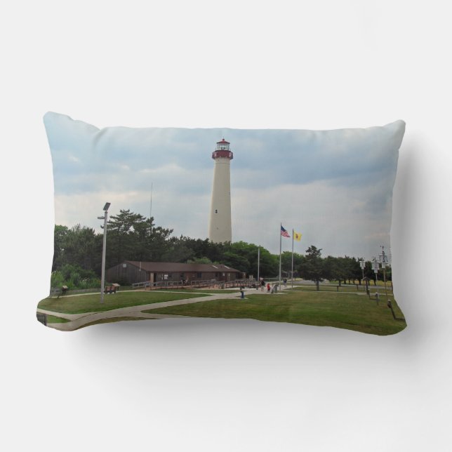 Cape May Lighthouse Lendenkissen (Vorderseite)