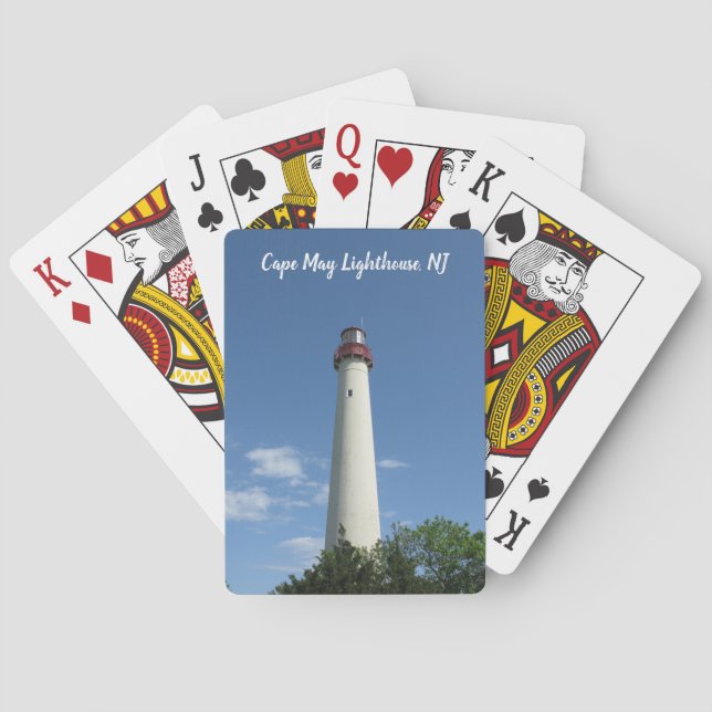 Cape May Lighthouse NJ East Coast Spielkarten (Rückseite)