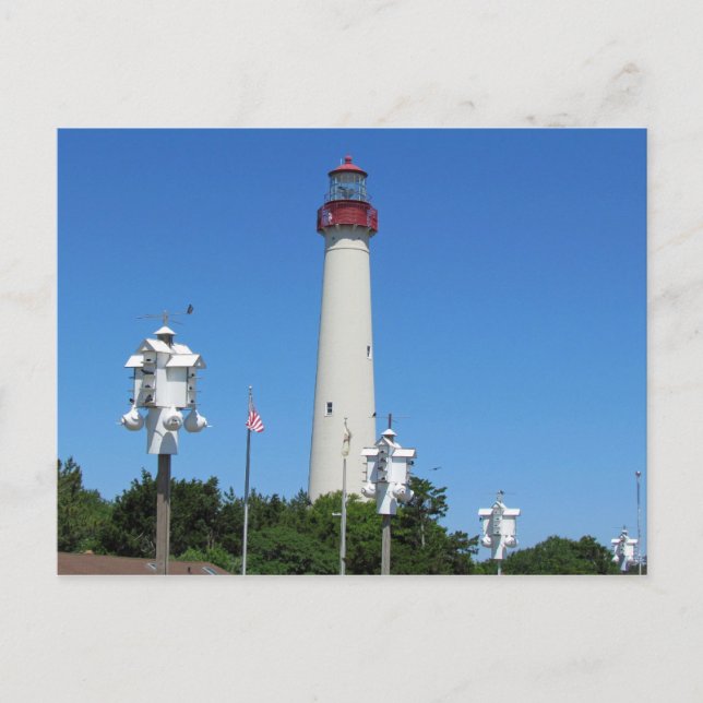 Cape May Lighthouse Postkarte (Vorderseite)