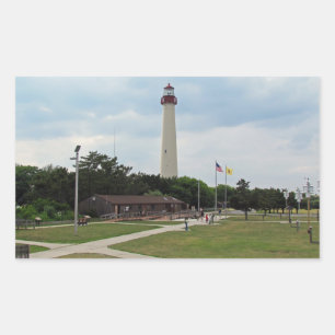 Cape May Lighthouse Rechteckiger Aufkleber