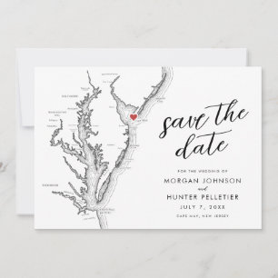 Cape May New Jersey Carte Mariage moderne
