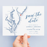 Cape May New Jersey Karte Moderne Hochzeit<br><div class="desc">Laden Sie Ihre Lieben ein, um ihre Kalender für Ihre Hochzeit in Cape May, New Jersey mit unserem modernen marineblauen Jersey Shore Karte-Thema Speichern Sie die Datumskarten zu markieren. Diese Karten eignen sich ideal für Hochzeitsfeiern wie die Kongresshalle, das Südhaus, das Weingut und den Weinberg von Cape May, das Grand...</div>