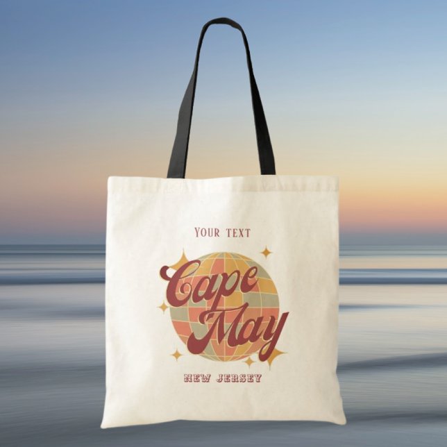 Cape May New Jersey Retro Vintage Reise Tragetasche (Von Creator hochgeladen)