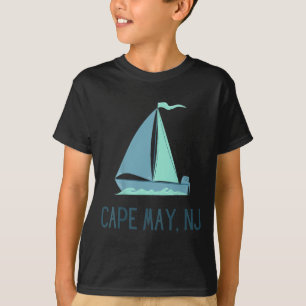 Cape May New Jersey Segeln Segelboot Strand T-Shirt