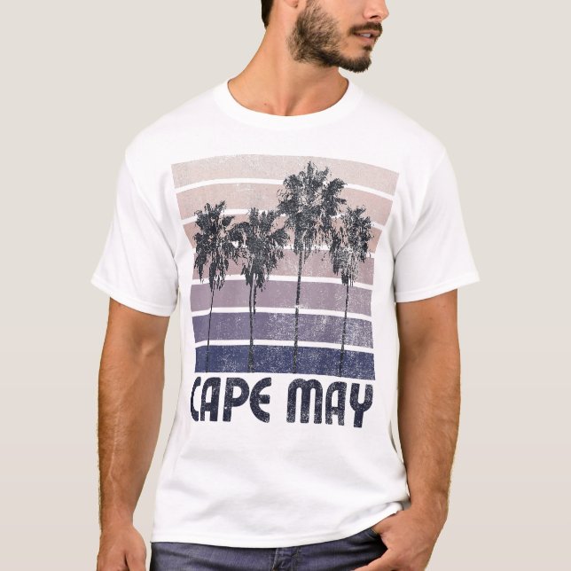 Cape May New Jersey Sommerurlaub Vintag T-Shirt (Vorderseite)