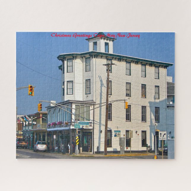 Cape May New Jersey. Weihnachtsgrüße (Horizontal)