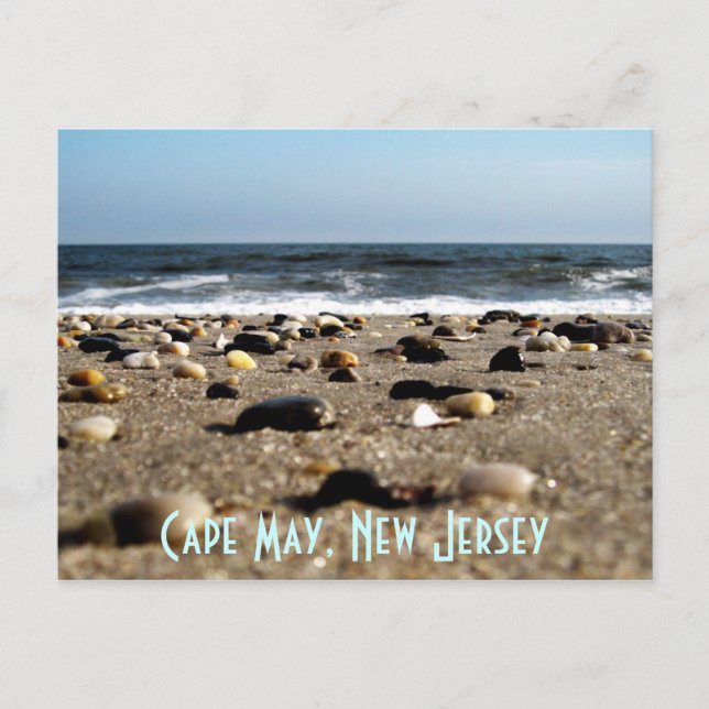 Cape May, NJ Beach Scene Carte Postale (Devant)
