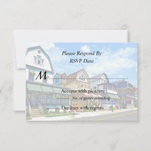 Cape May NJ - Schwestern, die die Perry Street hin RSVP Karte