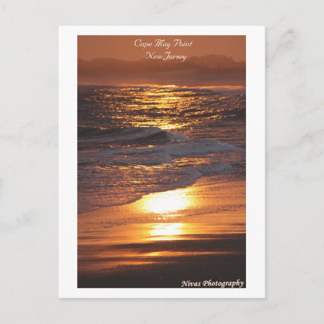 Cape May Point New Jersey Sunset Postkarte (Vorderseite)