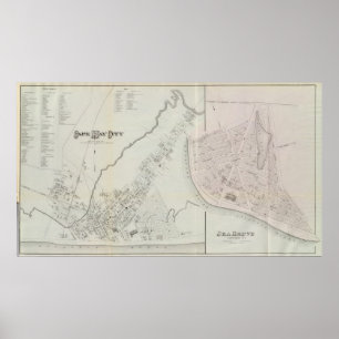 Cape May Stadt und Seewaldung, New-Jersey Poster