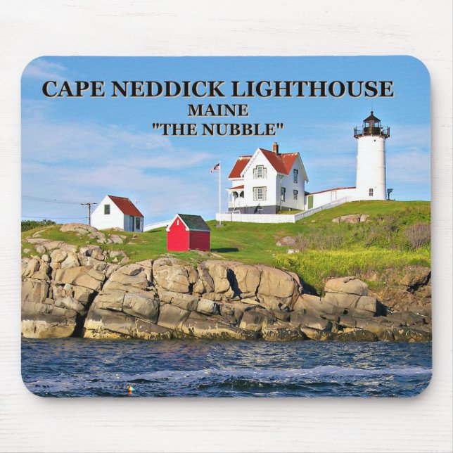Cape Neddick Light the Nubble, Maine mousepad (Vorne)