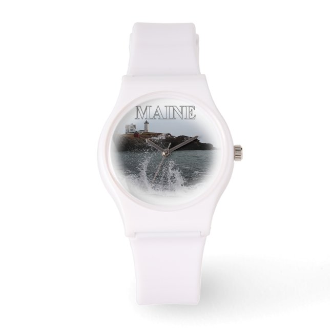 Cape Neddick - Nubble Light Maine Armbanduhr (Vorderseite)