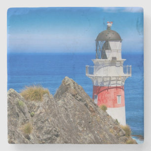 Cape Palliser Neuseeland Leuchtturm Steinuntersetzer