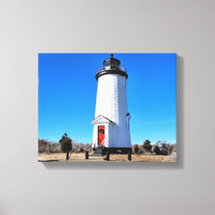 Cape Poge Lighthouse, Massachusetts Canvas Print Leinwanddruck