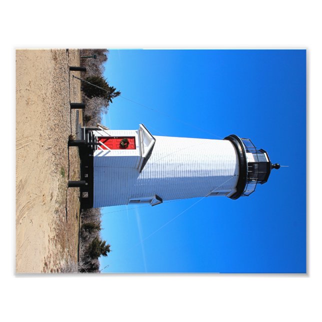 Cape Poge Lighthouse, Massachusetts Chappaquiddick Fotodruck (Vorne)