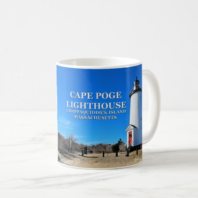 Cape Poge Lighthouse, Massachusetts Tasse (VorderseiteRechts)