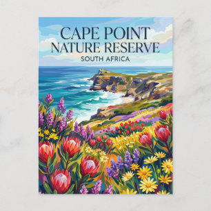 Cape-Point-Naturreservat Südafrika Postkarte