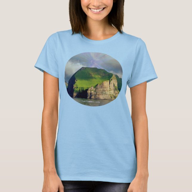 Cape Promontory Cape Lutkes Alaska Womens T-Shirt (Vorderseite)