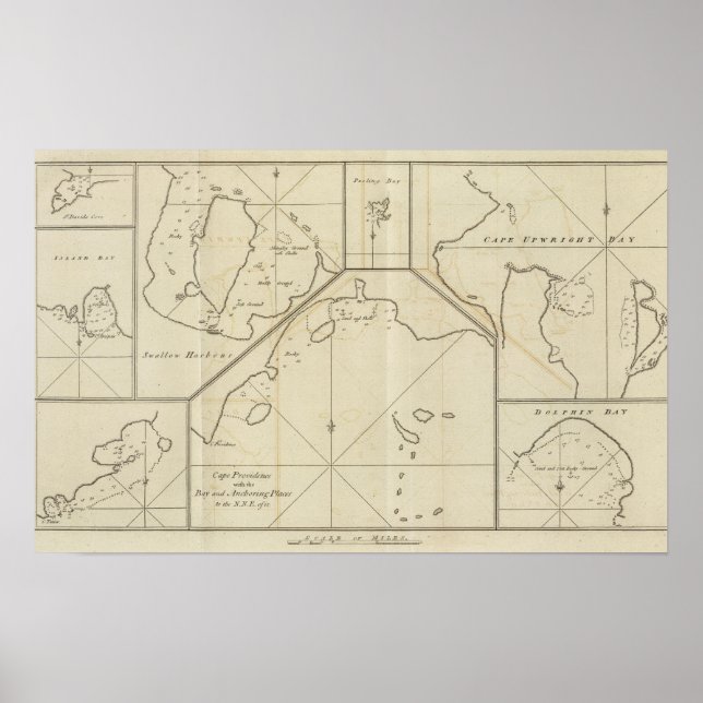 Cape Providence, St. David's Cove, Chile Poster (Vorne)