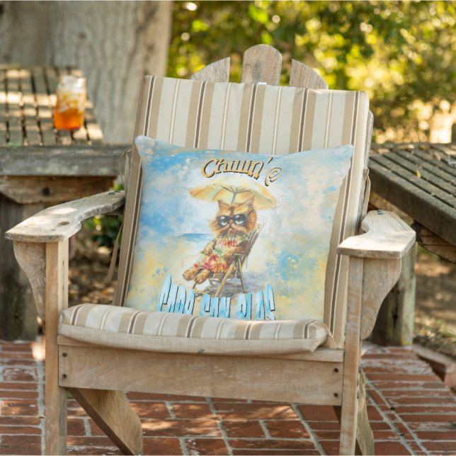 Cape San Blas Florida Beach Lounges Katze Kissen (Stuhl )