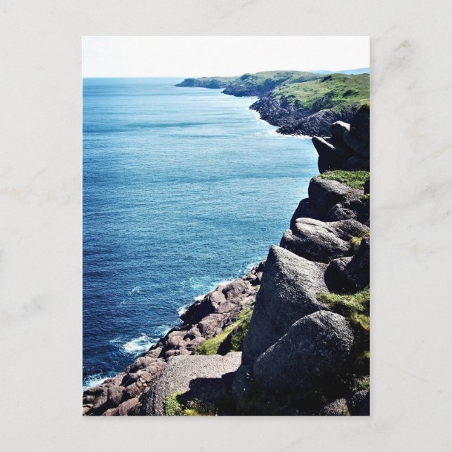Cape Spear Cliffs Postkarte (Vorderseite)