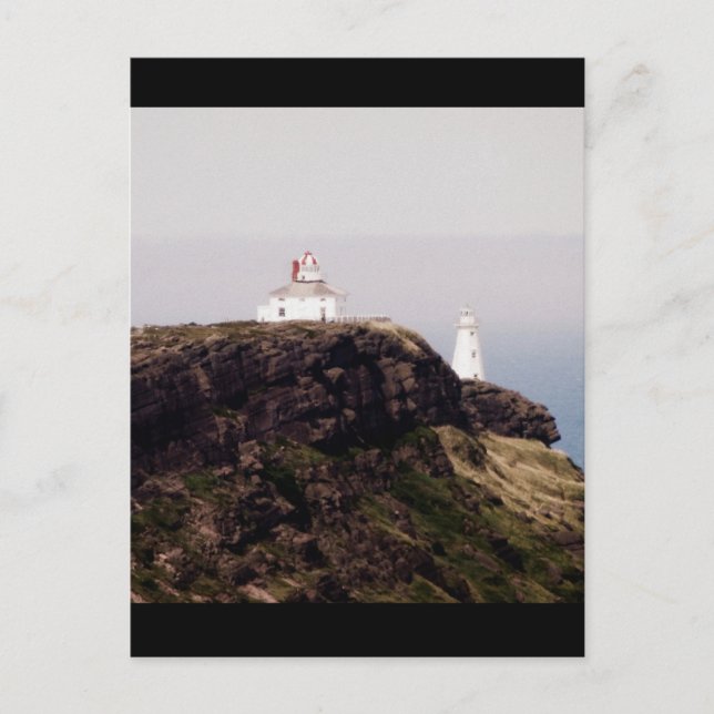 Cape Spear Lighthouse Postkarte (Vorderseite)