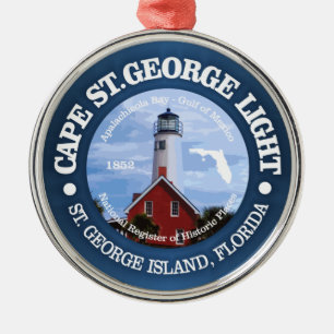 Cape St George Light Ornament Aus Metall