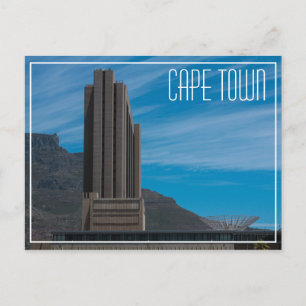 Cape Town Cityscape Table Mountain Südafrika Postkarte
