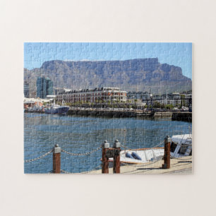 Cape Town-Hafen und Tabellen-Berg