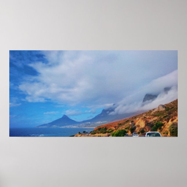 Cape Town Lion's Head 12 Apostles View Poster (Vorne)