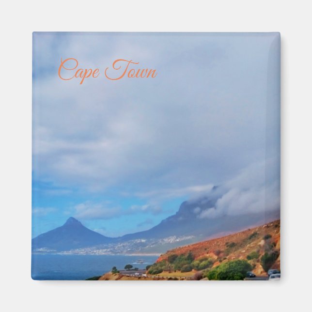 Cape Town Lion's Head Ocean Drive View Magnet (Vorne)