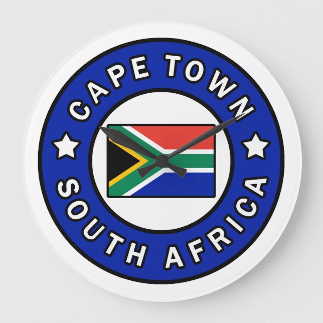 Cape Town Südafrika Große Wanduhr (Vorderseite)